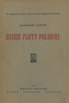 Dzieje floty polskiej