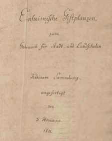 Rodzime rośliny trujące do użytku szk&oacute;ł miejskich i wiejskich. Zbi&oacute;r mniejszy
