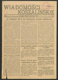 Wiadomości Koszalińskie. Nr 3/1945