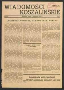 Wiadomości Koszalińskie. Nr 4/1945