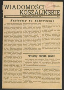 Wiadomości Koszalińskie. Nr 7/1945