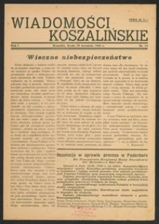 Wiadomości Koszalińskie. Nr 15/1945