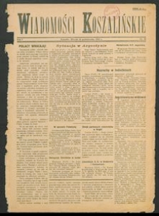Wiadomości Koszalińskie. Nr 30/1945