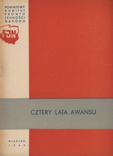 Cztery lata awansu [Miastko]