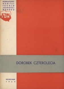 Dorobek czterolecia [Szczecinek]