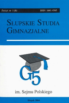 Słupskie Studia Gimnazjalne, nr 1 (8)