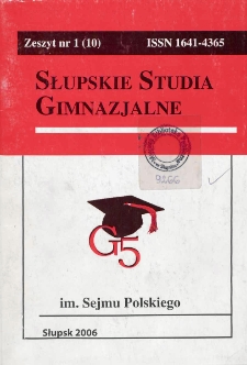 Słupskie Studia Gimnazjalne, nr 1 (10)