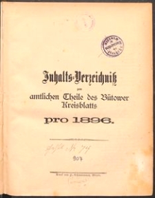 Bütower Kreisblatt 1896