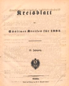 Kreisblatt des C&ouml;sliner Kreises 1883