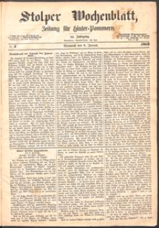 Stolper Wochenblatt. Zeitung f&uuml;r Hinterpommern № 4