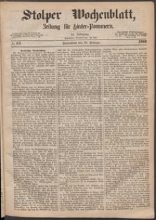 Stolper Wochenblatt. Zeitung f&uuml;r Hinterpommern № 23