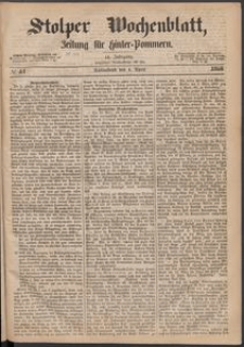 Stolper Wochenblatt. Zeitung f&uuml;r Hinterpommern № 41