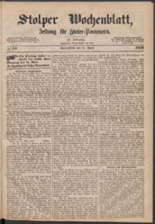 Stolper Wochenblatt. Zeitung f&uuml;r Hinterpommern № 44