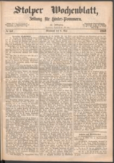 Stolper Wochenblatt. Zeitung f&uuml;r Hinterpommern № 54