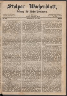 Stolper Wochenblatt. Zeitung f&uuml;r Hinterpommern № 60