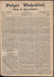 Stolper Wochenblatt. Zeitung f&uuml;r Hinterpommern № 67