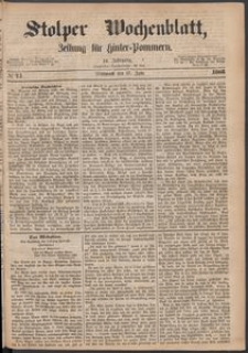 Stolper Wochenblatt. Zeitung f&uuml;r Hinterpommern № 71