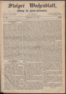 Stolper Wochenblatt. Zeitung für Hinterpommern № 78