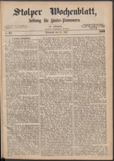 Stolper Wochenblatt. Zeitung f&uuml;r Hinterpommern № 83