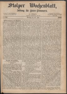 Stolper Wochenblatt. Zeitung f&uuml;r Hinterpommern № 85