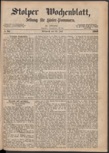 Stolper Wochenblatt. Zeitung f&uuml;r Hinterpommern № 86