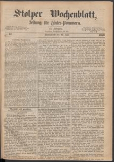 Stolper Wochenblatt. Zeitung f&uuml;r Hinterpommern № 87