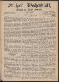 Stolper Wochenblatt. Zeitung f&uuml;r Hinterpommern № 100