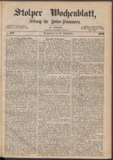 Stolper Wochenblatt. Zeitung f&uuml;r Hinterpommern № 108