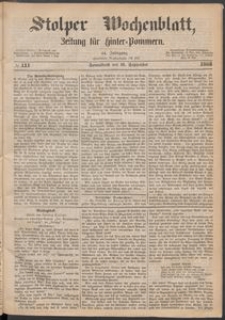 Stolper Wochenblatt. Zeitung f&uuml;r Hinterpommern № 111