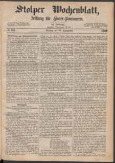 Stolper Wochenblatt. Zeitung f&uuml;r Hinterpommern № 115