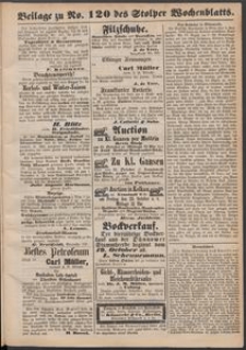 Beilage zu № 120 des Stolper Wochenblatt