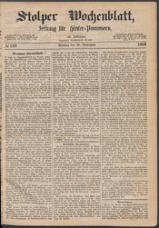 Stolper Wochenblatt. Zeitung f&uuml;r Hinterpommern № 142