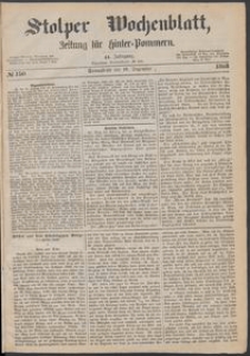 Stolper Wochenblatt. Zeitung f&uuml;r Hinterpommern № 150