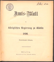 Amts-Blatt der Königlichen Regierung zu Köslin 1896