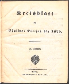 Kreisblatt des C&ouml;sliner Kreises 1879
