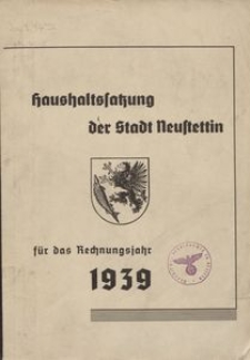 Haushaltssatzung der Stadt Neustettin für das Rechnungsjahr 1939