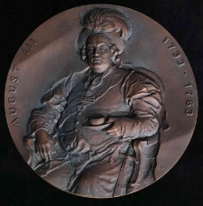 Medalion August III 1733-1763