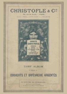 Cristofle & Cie/Tarif. Album
