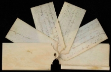 Karnet balowy z kości