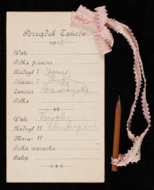 Karnet balowy z oł&oacute;wkiem