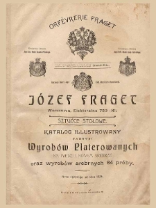 J&oacute;zef Fraget. Sztućce stołowe