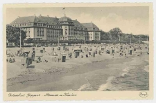 Poczt&oacute;wka czarno-biała &laquo;Ostseebad Zoppot-Strand u. Kasino&raquo;