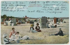 Poczt&oacute;wka kolorowa &laquo;Ostseebad Zoppot &ndash; Strandleben am Nordstrande&raquo;