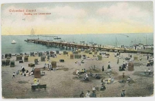 Poczt&oacute;wka Ostseebad Zoppot. Seeteg und Strandleben