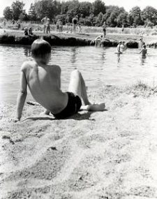 Plaża na rzeką Słupią