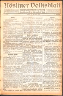 Kösliner Volksblatt [1919] Nr. 74
