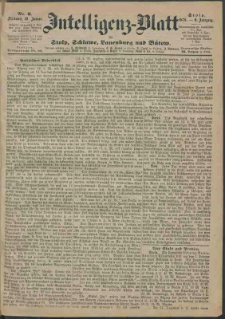 Intelligenz-Blatt f&uuml;r Stolp, Schlawe, Lauenburg und B&uuml;tow Nr. 6.