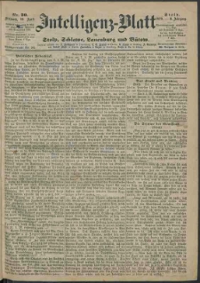 Intelligenz-Blatt f&uuml;r Stolp, Schlawe, Lauenburg und B&uuml;tow Nr. 30.