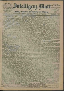 Intelligenz-Blatt f&uuml;r Stolp, Schlawe, Lauenburg und B&uuml;tow Nr. 45.