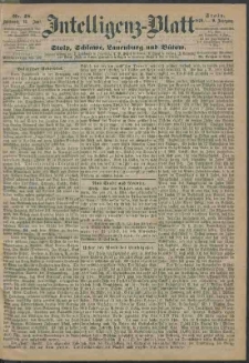 Intelligenz-Blatt f&uuml;r Stolp, Schlawe, Lauenburg und B&uuml;tow Nr. 48.